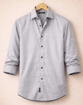 Light Grey Formal Shirt for Men | Zibilo