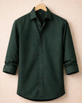 Dark Green Formal Shirt for Men | Zibilo