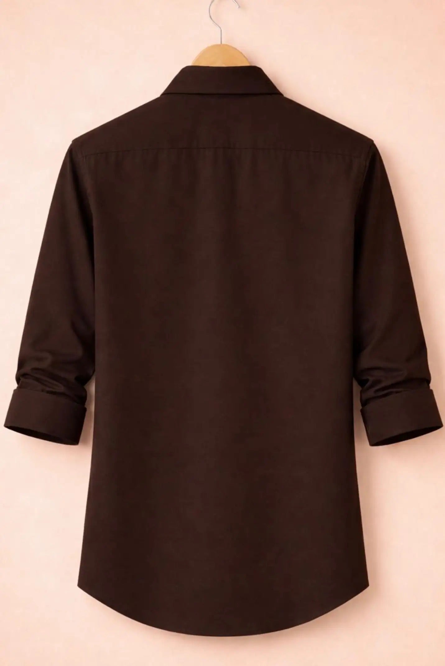 Premium Dark Brown Formal Shirt for Men | Zibilo